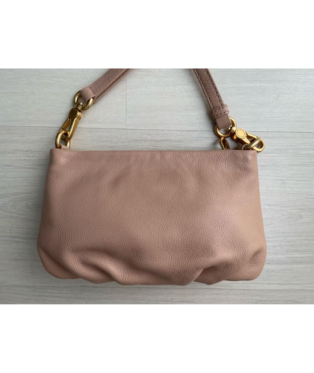 MARC BY MARC JACOBS Бежевая кожаная сумка через плечо, фото 3