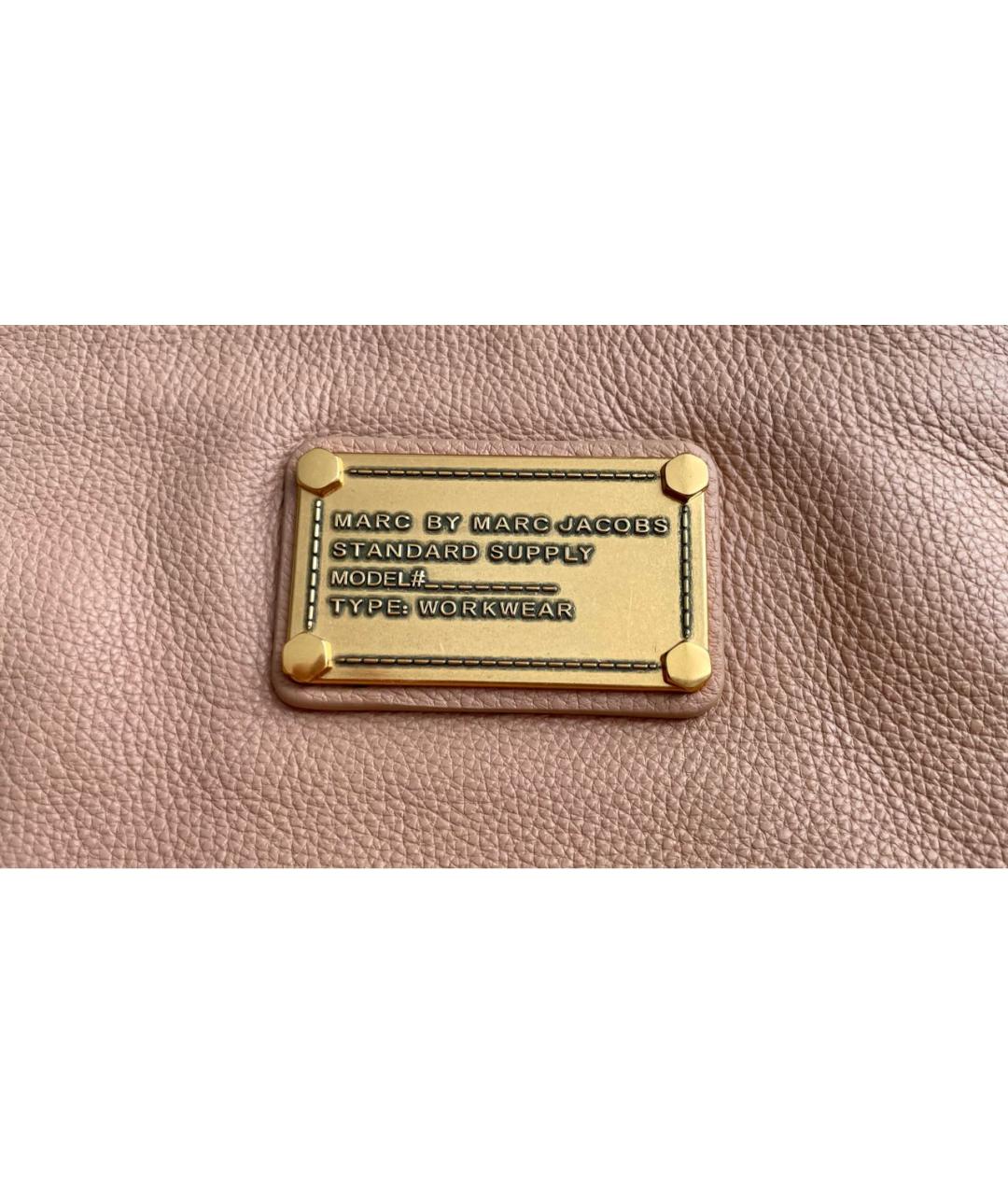 MARC BY MARC JACOBS Бежевая кожаная сумка через плечо, фото 5