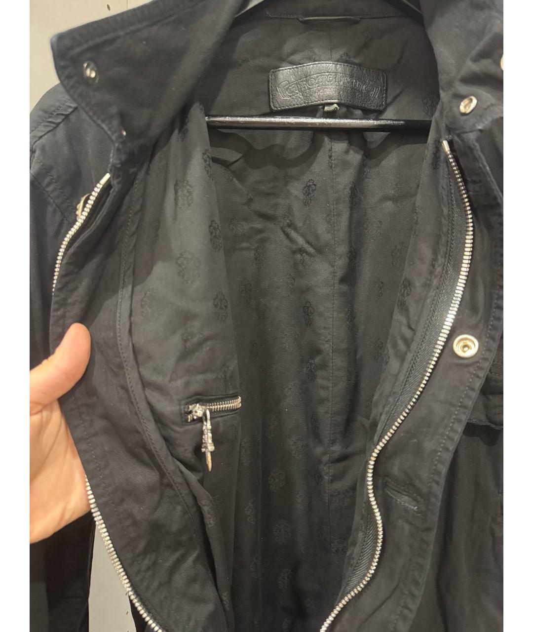 CHROME HEARTS Черная хлопковая куртка, фото 3