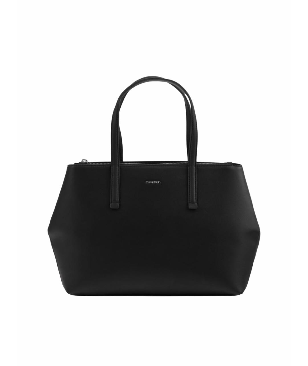 CALVIN KLEIN Черная сумка тоут, фото 1