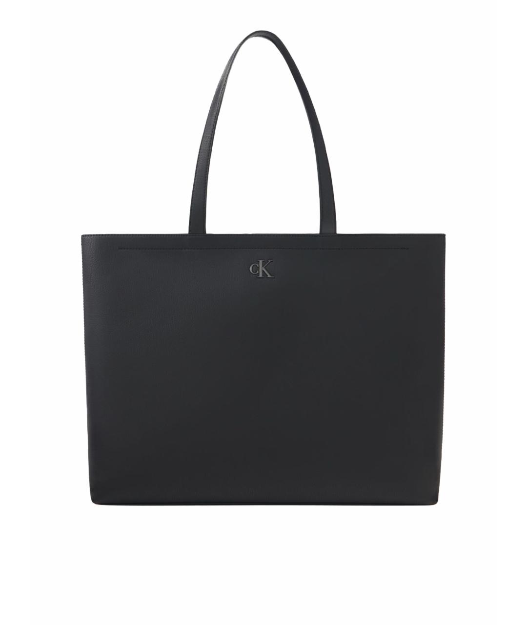 CALVIN KLEIN Черная сумка тоут, фото 1