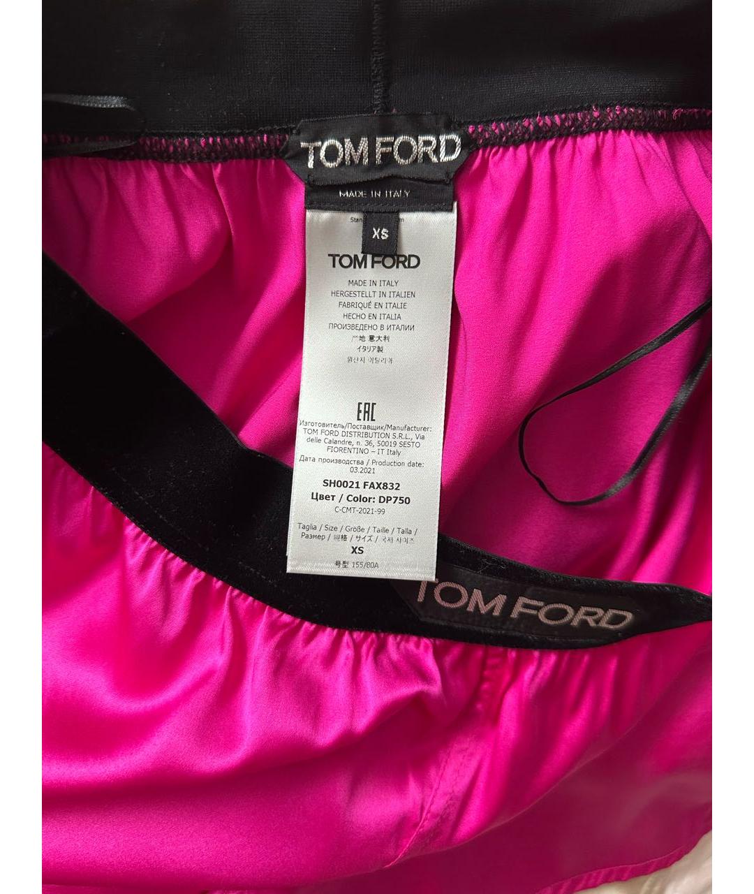 TOM FORD Фуксия шелковые шорты, фото 3