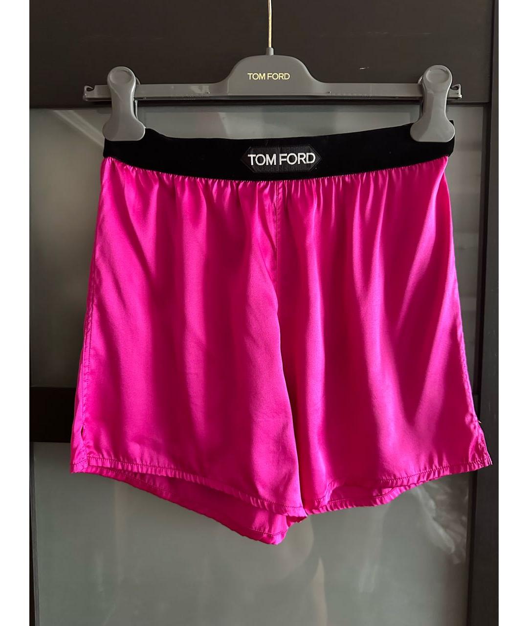 TOM FORD Фуксия шелковые шорты, фото 5