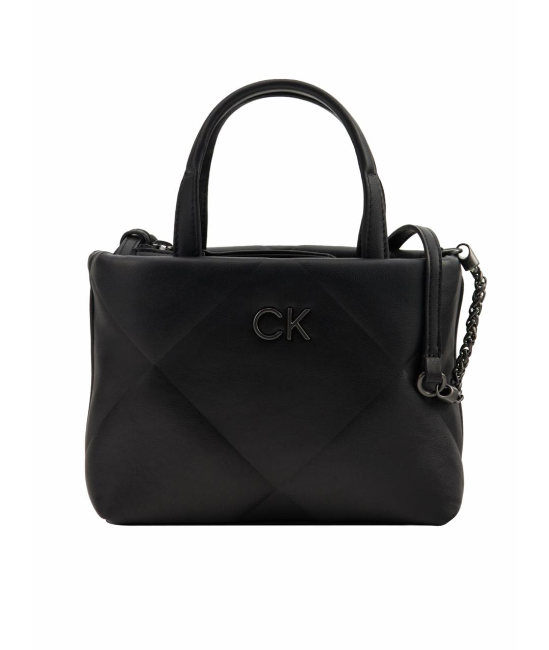CALVIN KLEIN Черная сумка тоут, фото 1