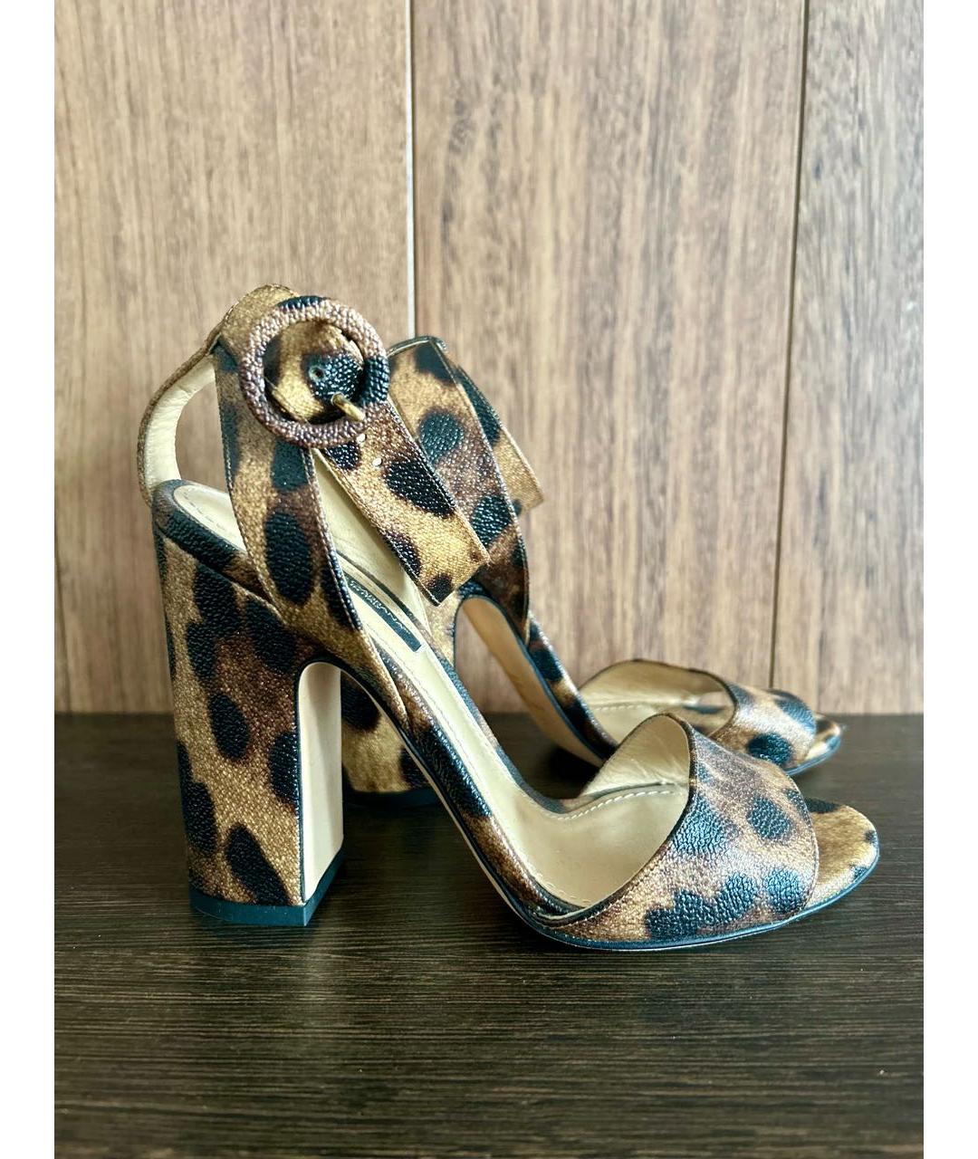 DOLCE&GABBANA Кожаные босоножки, фото 2