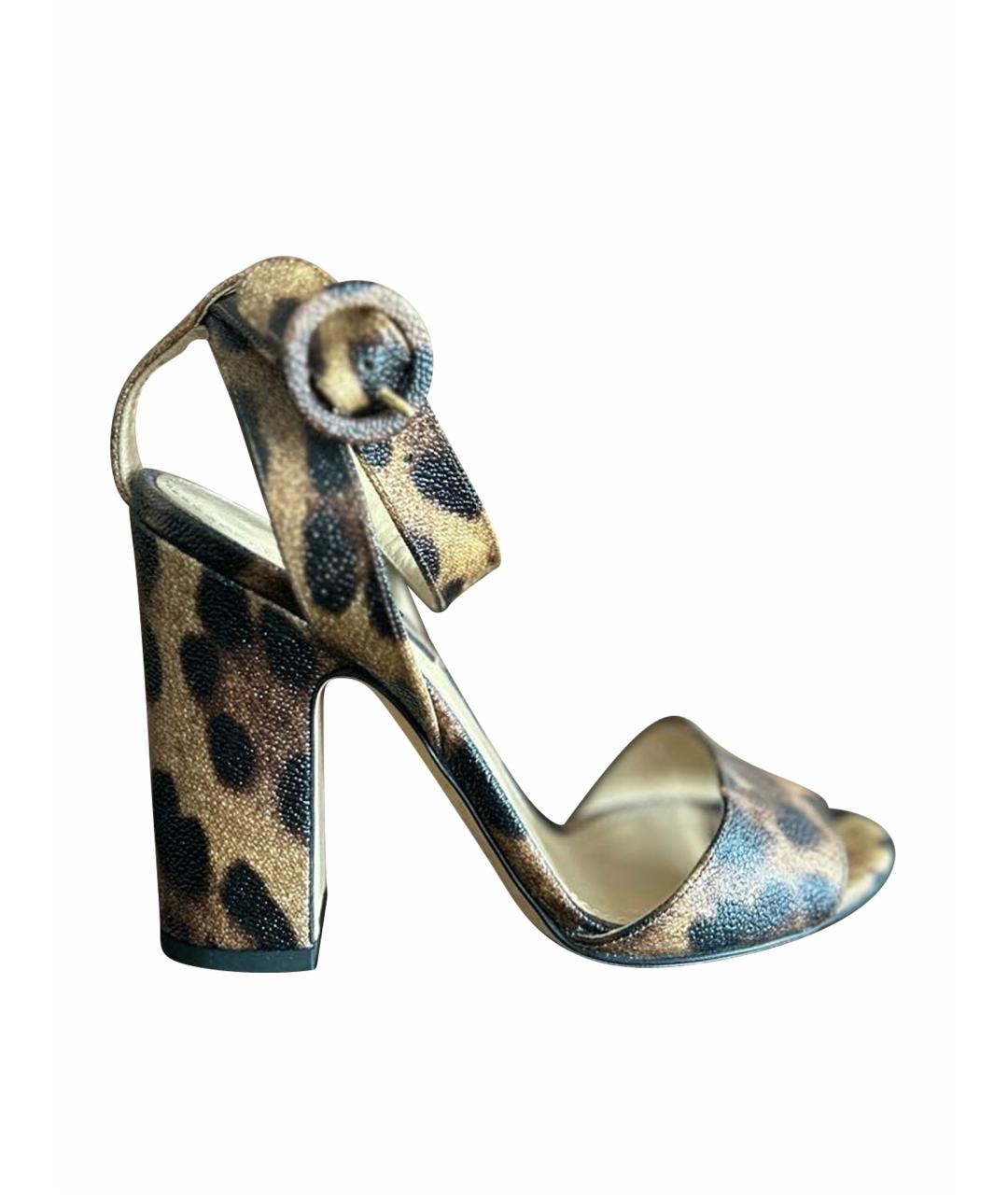 DOLCE&GABBANA Кожаные босоножки, фото 1