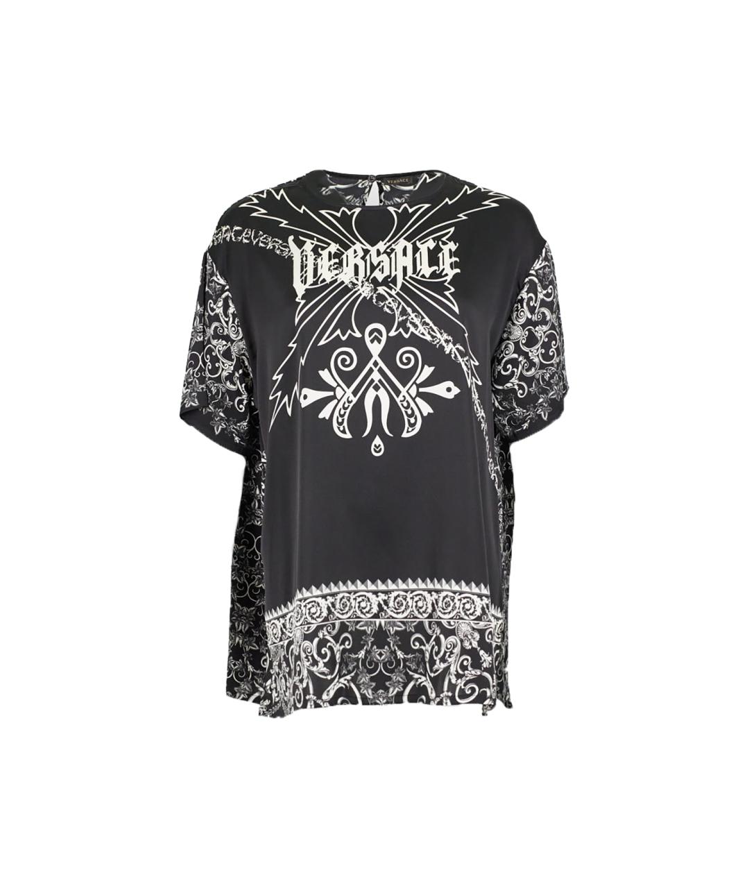 VERSACE Мульти шелковая блузы, фото 6