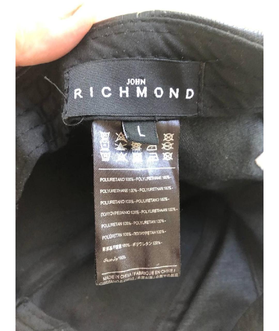 JOHN RICHMOND Черная кепка, фото 3