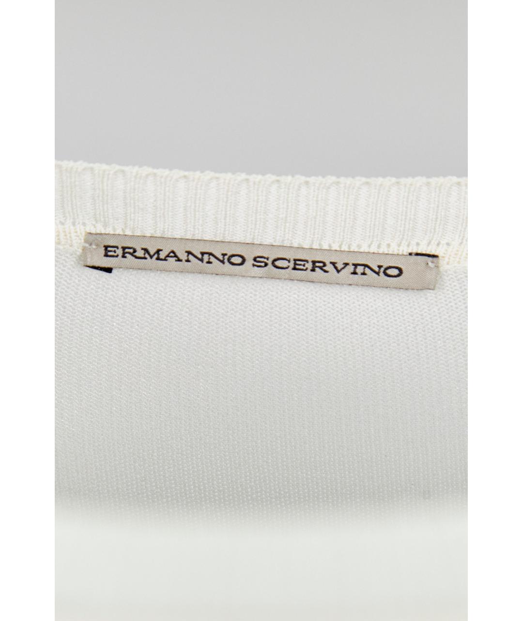 ERMANNO SCERVINO Белый вискозный джемпер / свитер, фото 3