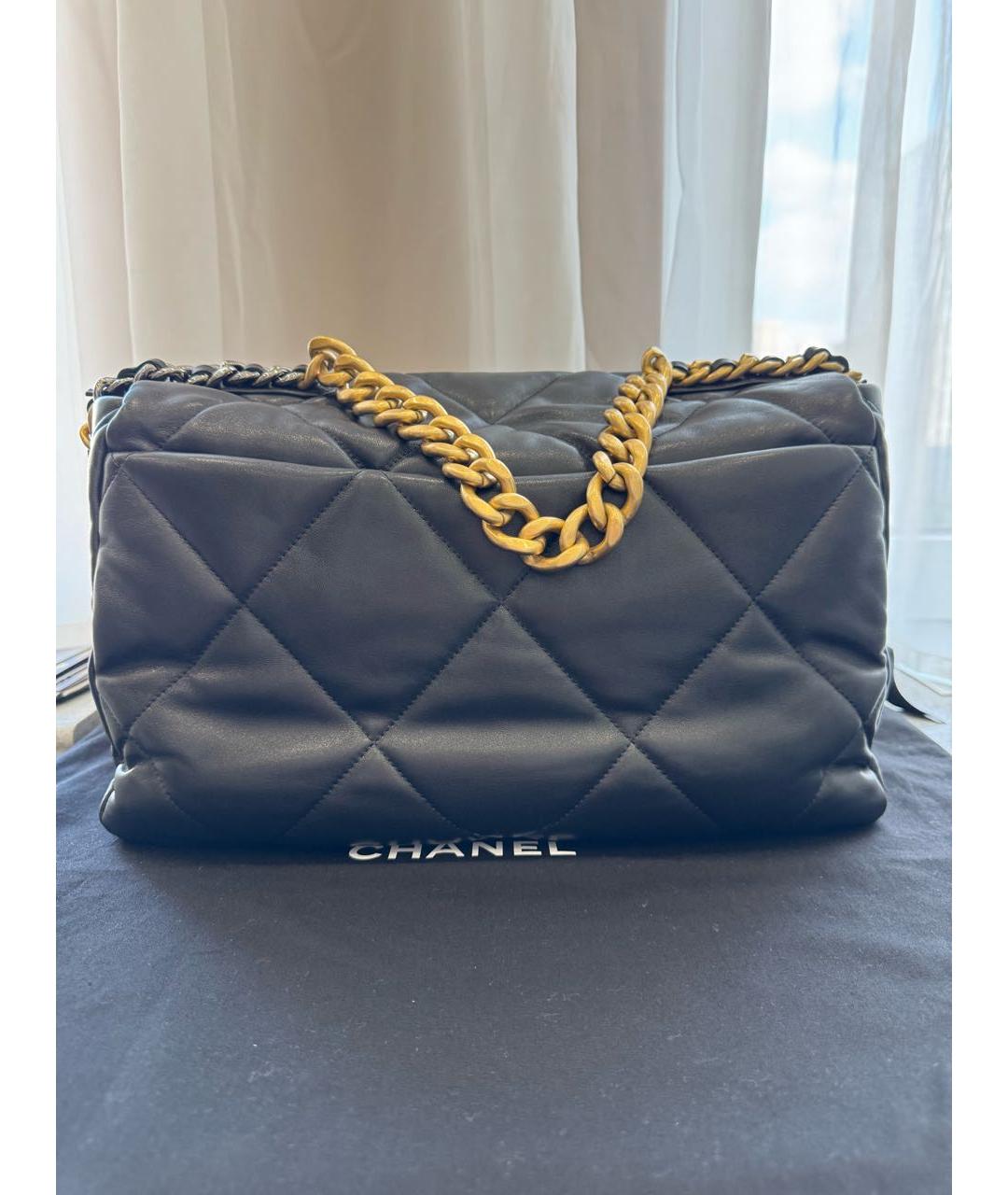 CHANEL Черная кожаная сумка через плечо, фото 2