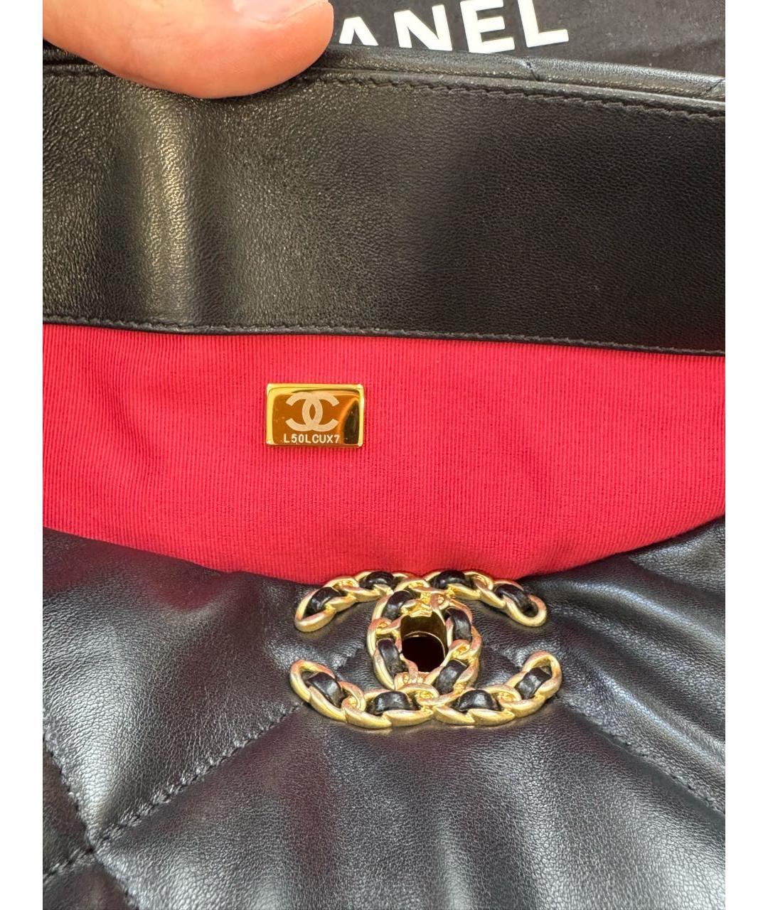 CHANEL Черная кожаная сумка через плечо, фото 4