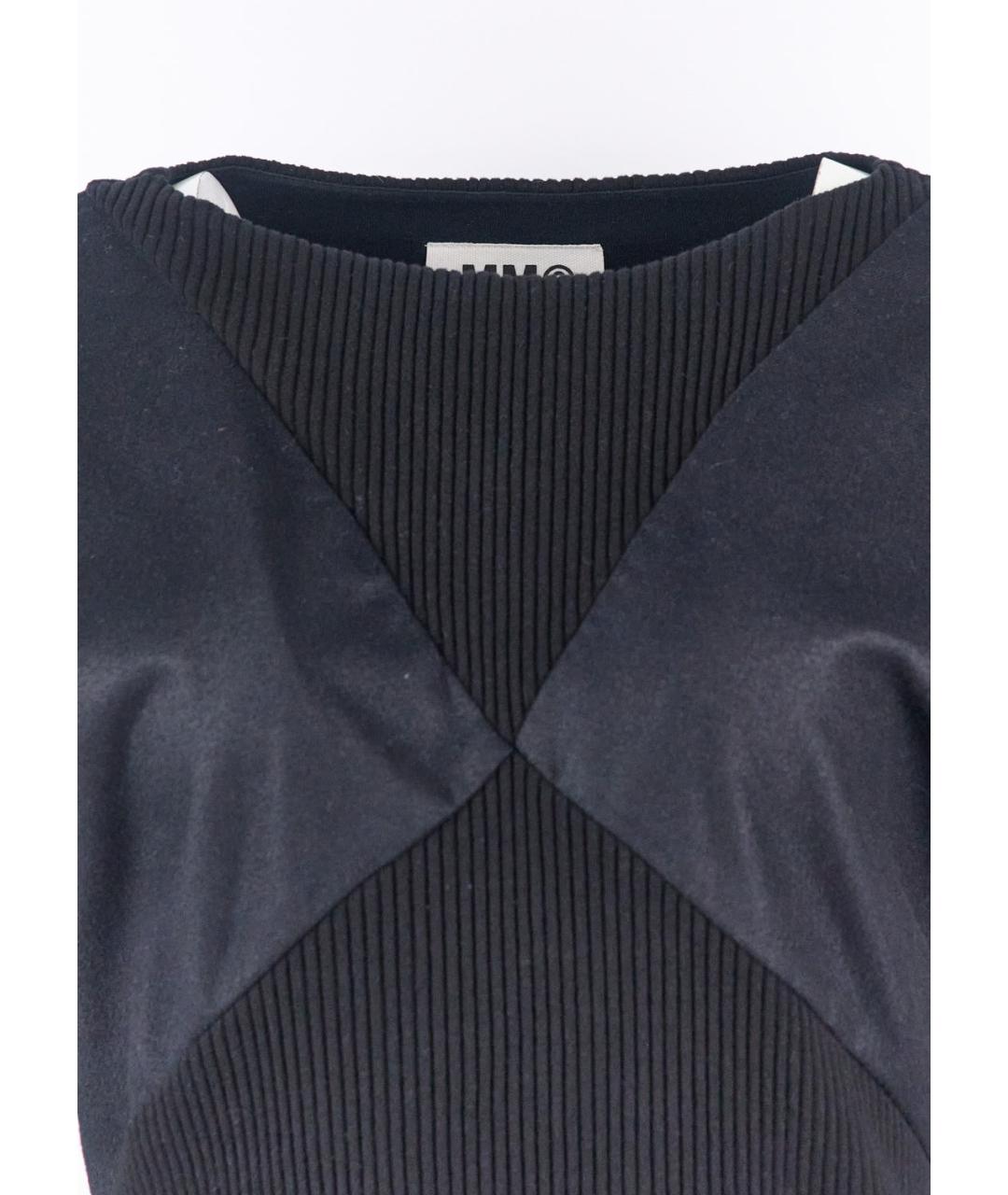 MM6 MAISON MARGIELA Черный полиэстеровый джемпер / свитер, фото 4