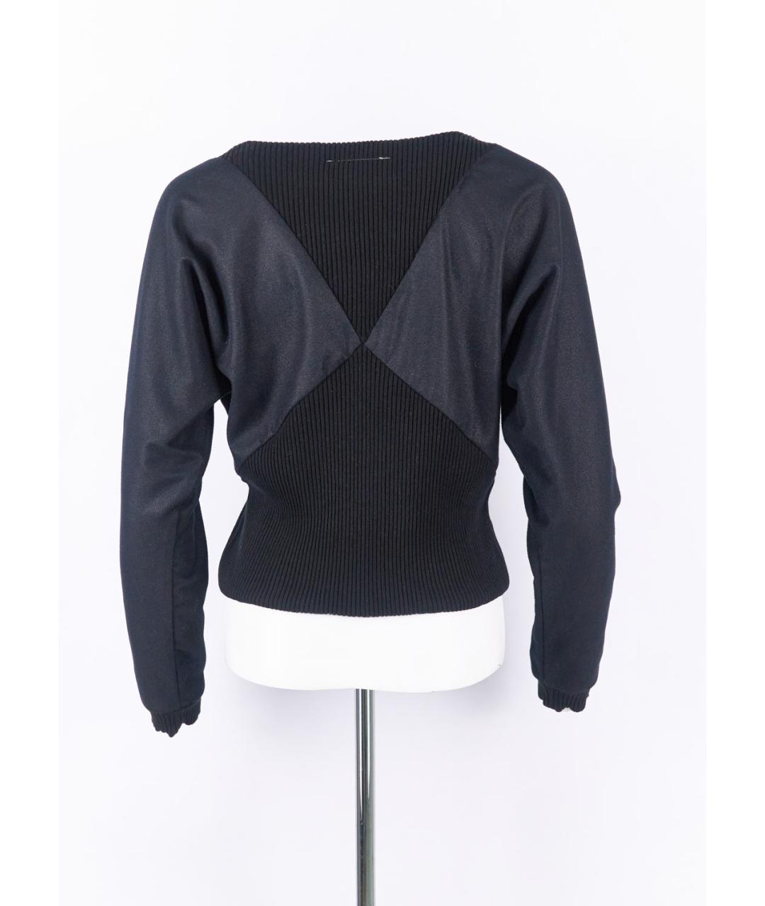 MM6 MAISON MARGIELA Черный полиэстеровый джемпер / свитер, фото 2