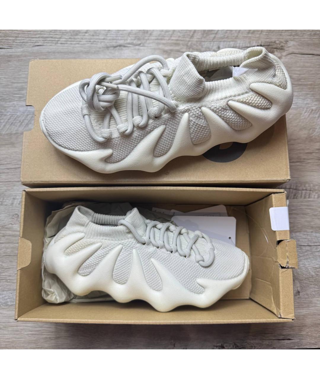 ADIDAS YEEZY Бежевые шлепанцы, фото 9