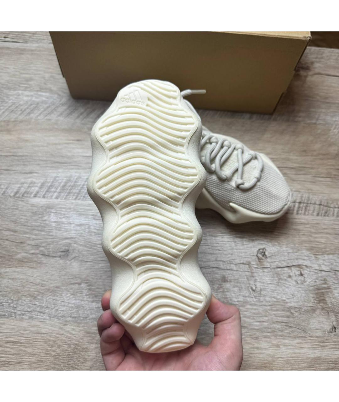 ADIDAS YEEZY Бежевые шлепанцы, фото 8