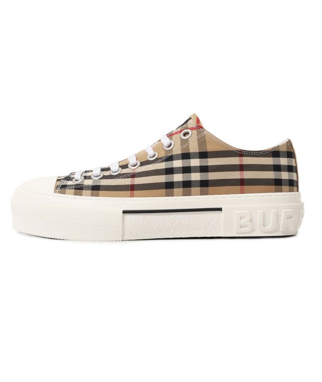 BURBERRY Бежевые кеды, фото 7