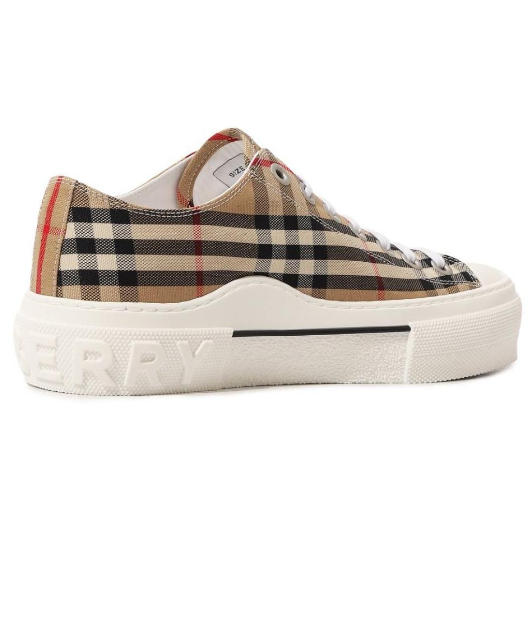 BURBERRY Бежевые кеды, фото 2