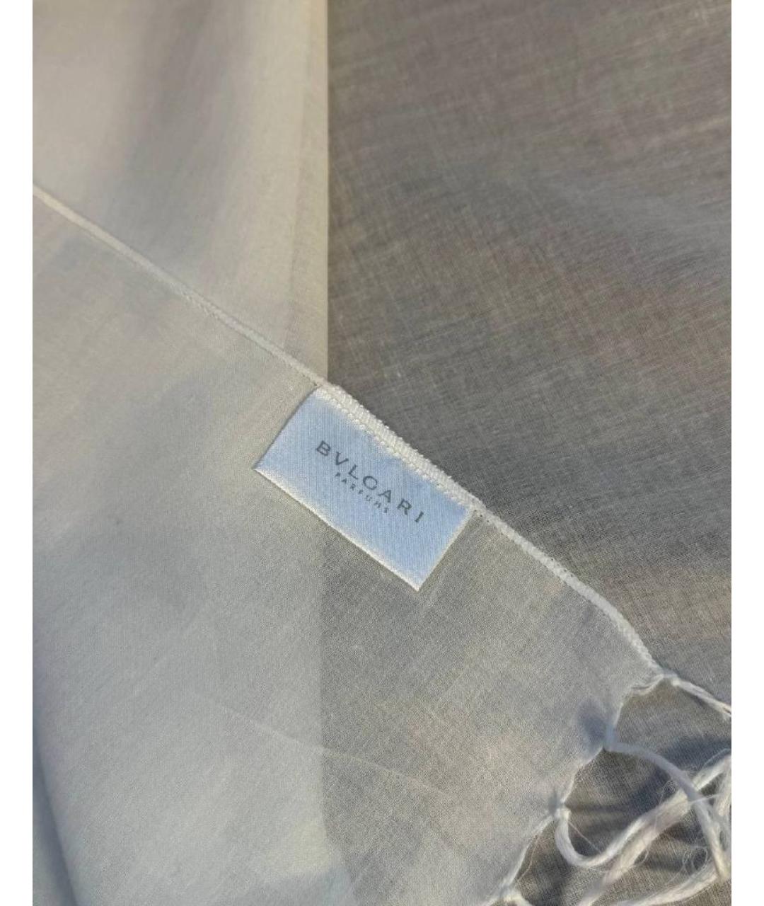 BVLGARI Белый шарф, фото 4