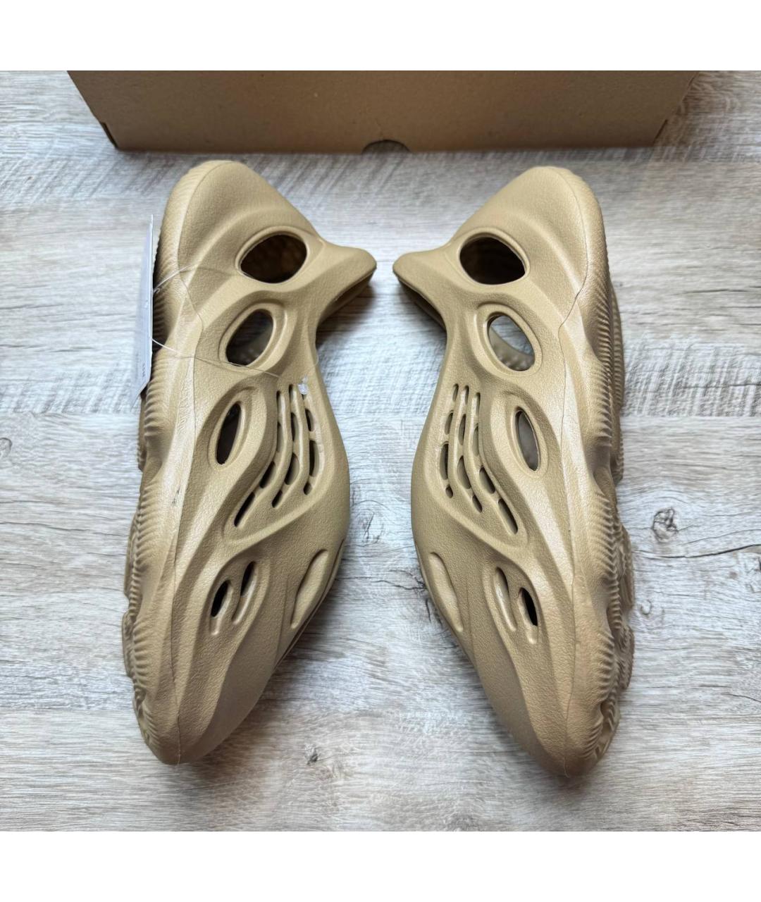 ADIDAS YEEZY Коричневые шлепанцы, фото 5