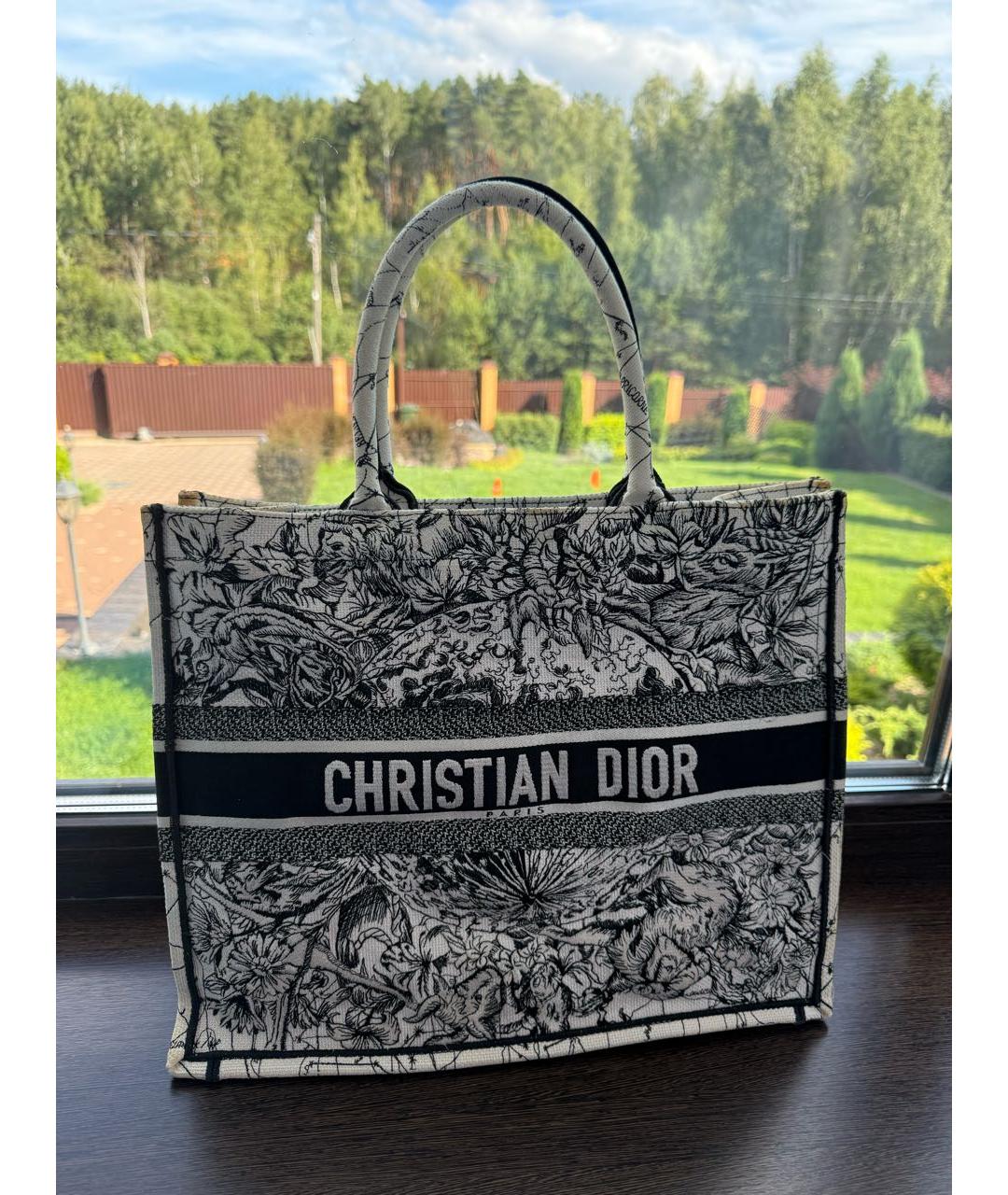 CHRISTIAN DIOR Жаккардовая пляжная сумка, фото 8