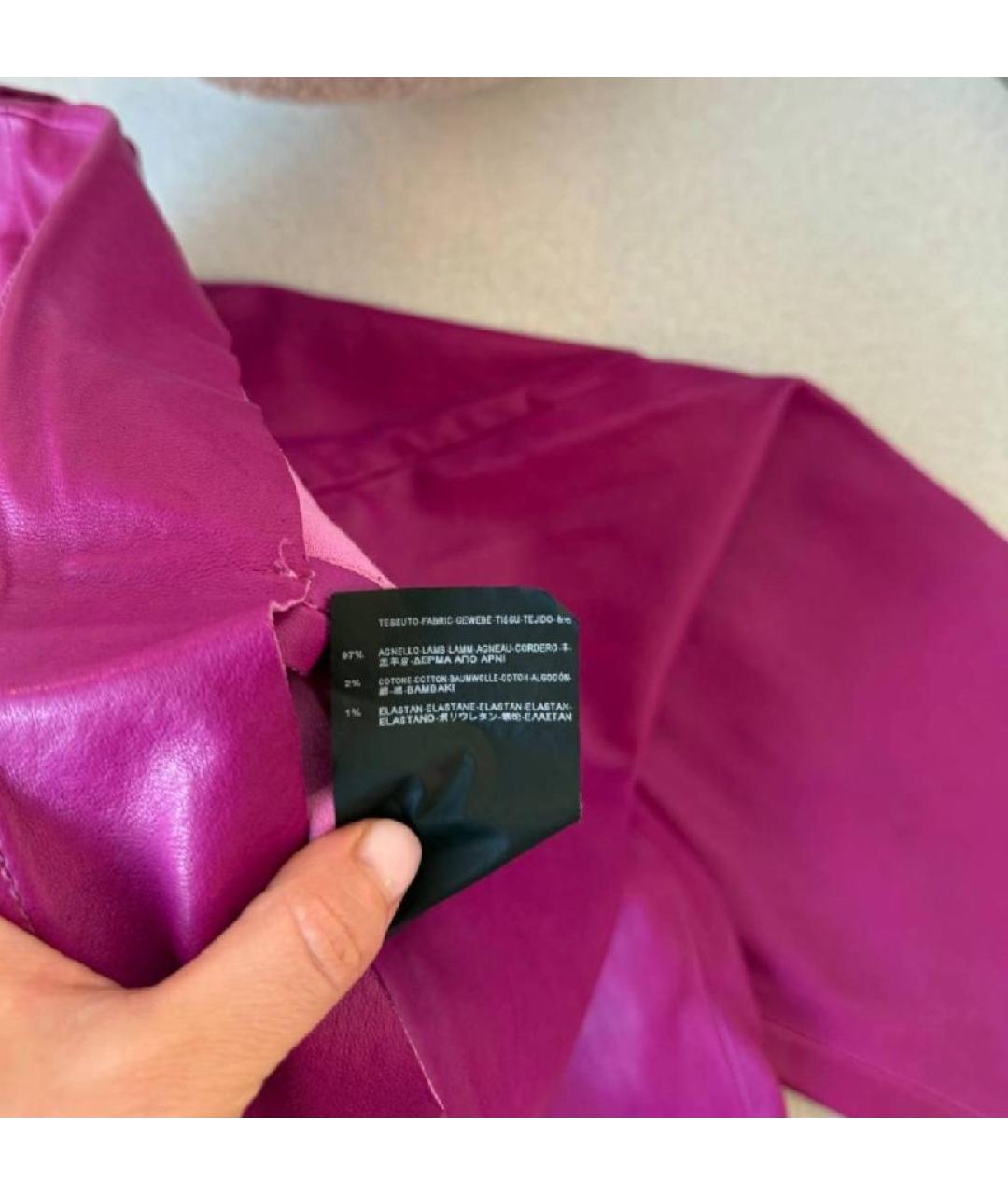 BALENCIAGA Фуксия брюки узкие, фото 4