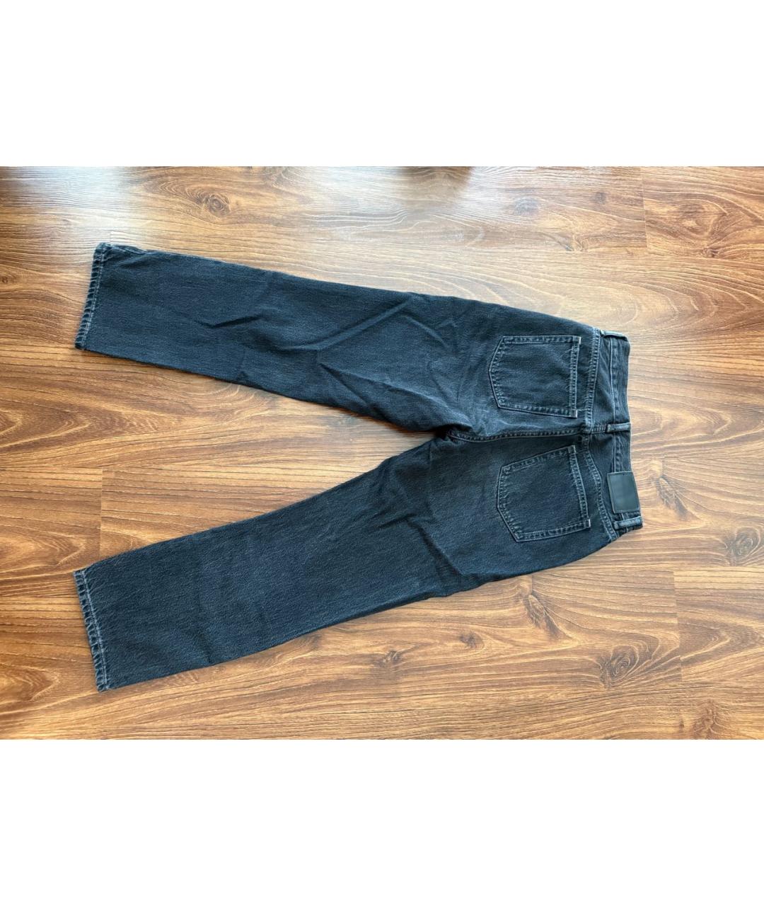 ACNE STUDIOS Черные хлопковые прямые джинсы, фото 4