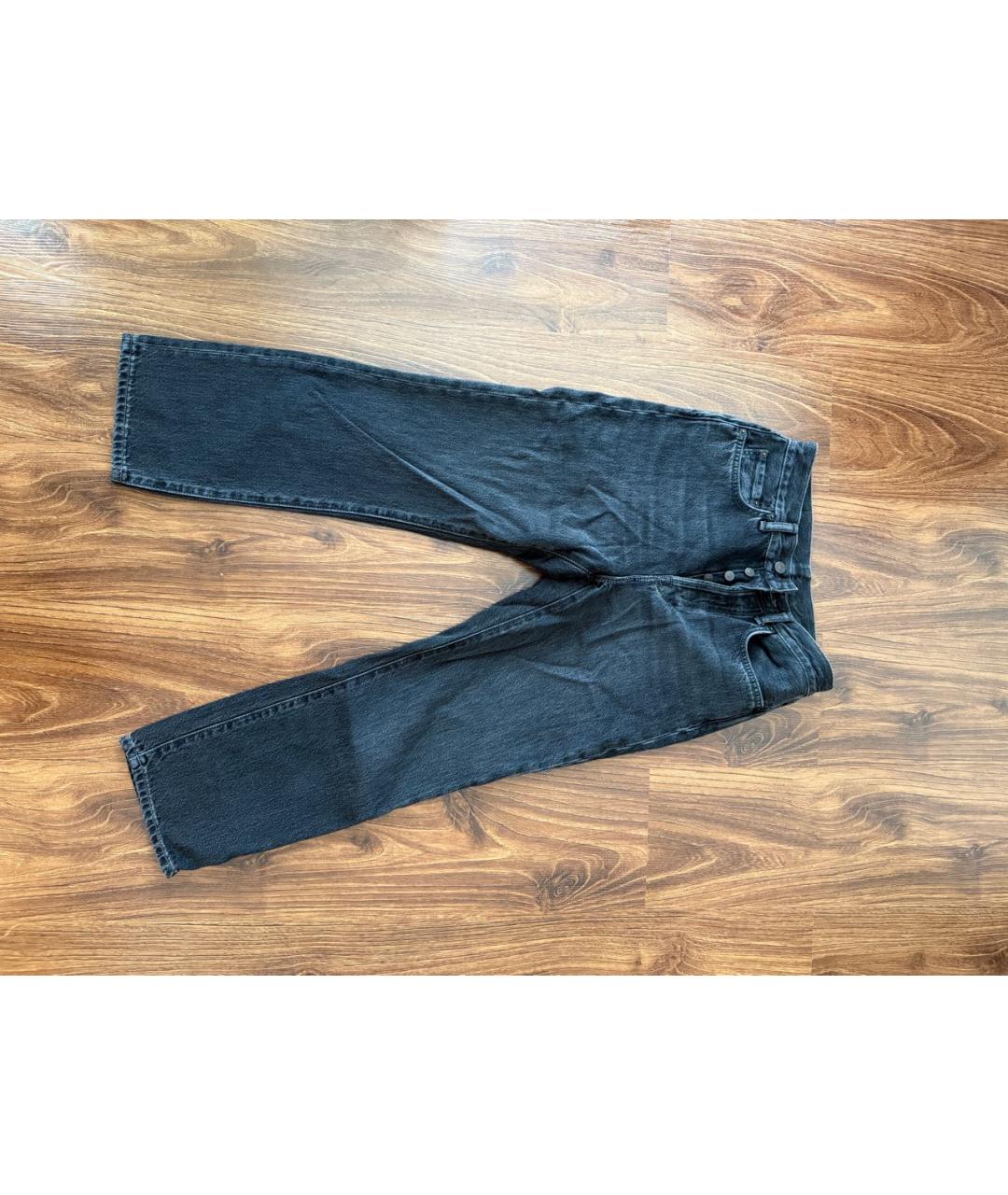 ACNE STUDIOS Черные хлопковые прямые джинсы, фото 5