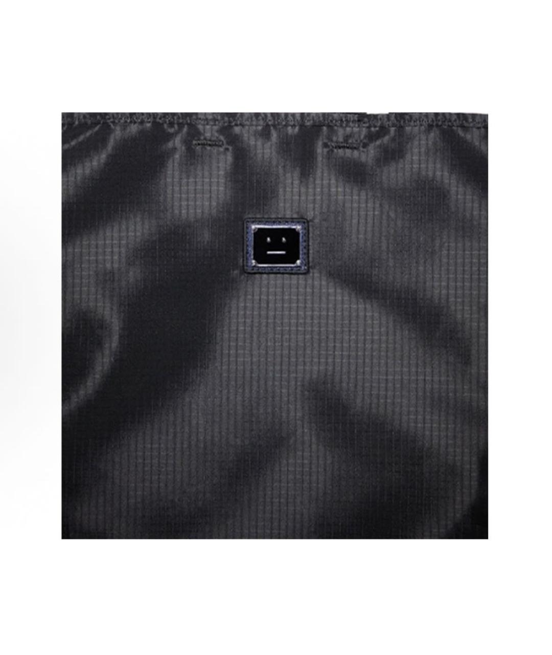 ACNE STUDIOS Черная тканевая сумка тоут, фото 3