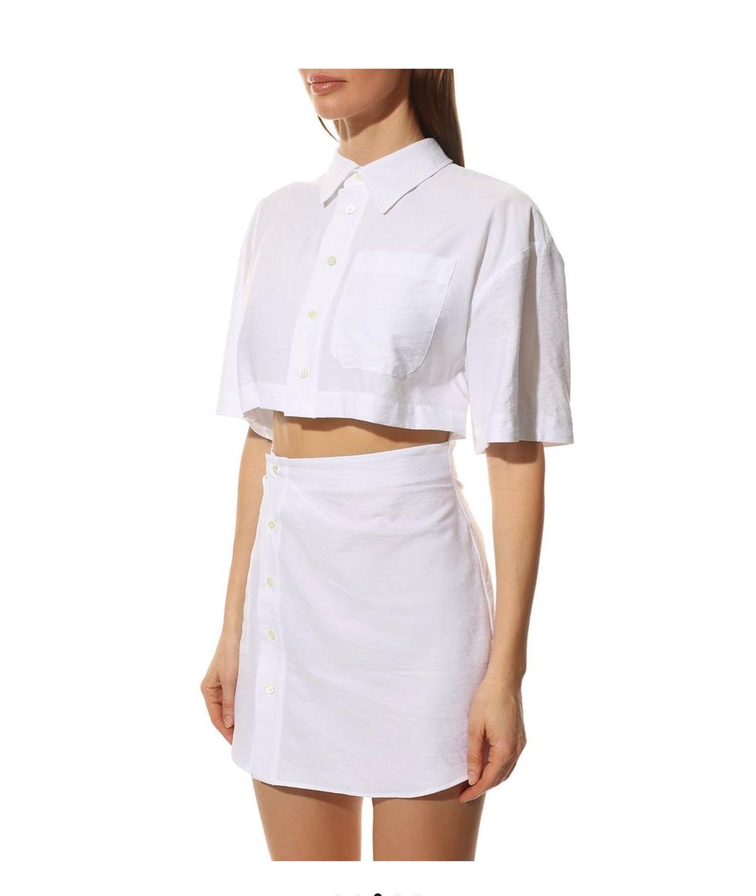 JACQUEMUS Белое вискозное повседневное платье, фото 3