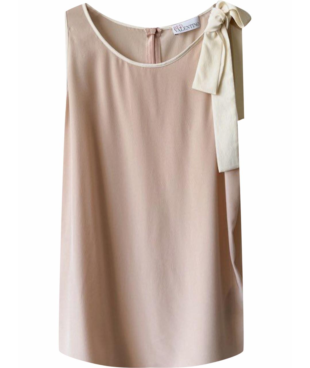 RED VALENTINO Розовая шелковая блузы, фото 1