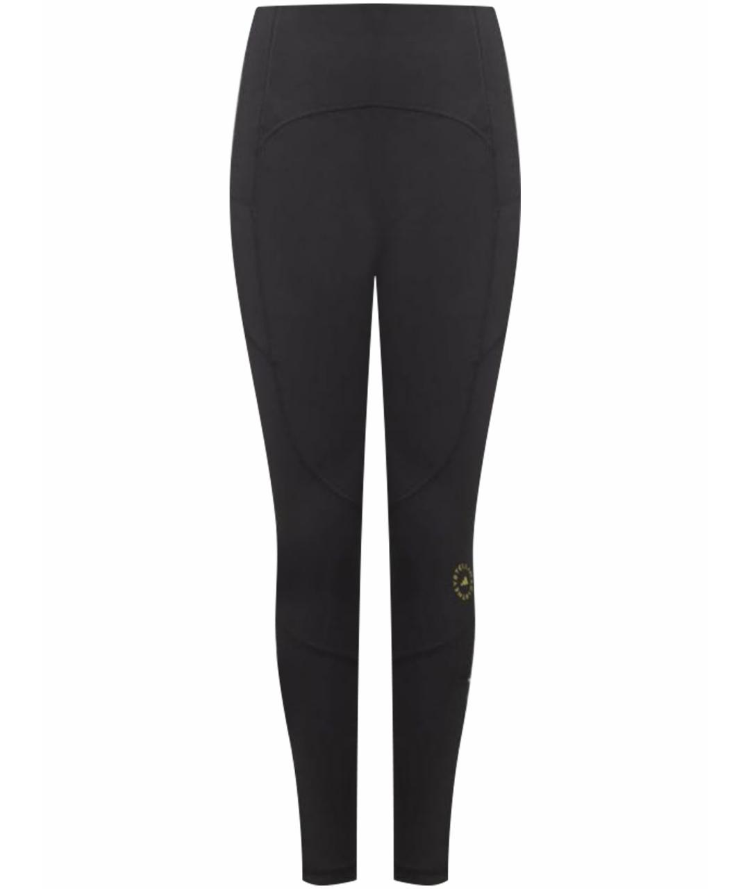 ADIDAS BY STELLA MCCARTNEY Черные хлопко-эластановые леггинсы и велосипедки, фото 1