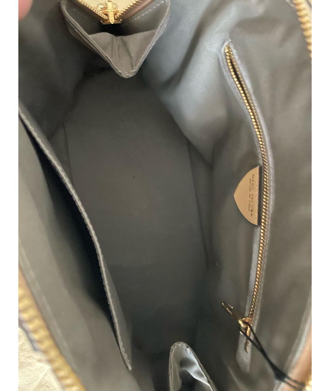 MARC JACOBS Бежевая кожаная сумка с короткими ручками, фото 4