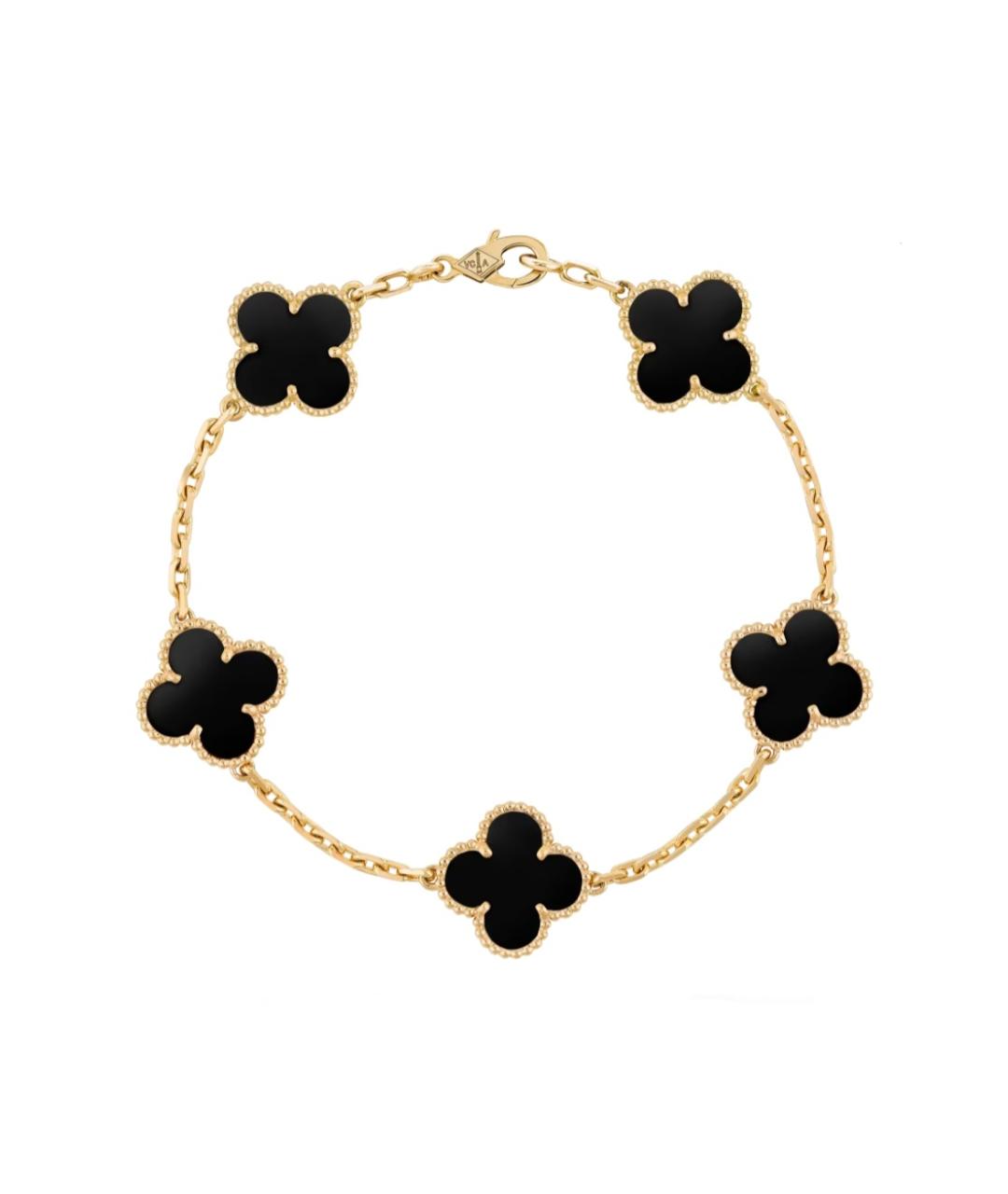 VAN CLEEF & ARPELS Черный браслет из желтого золота, фото 3