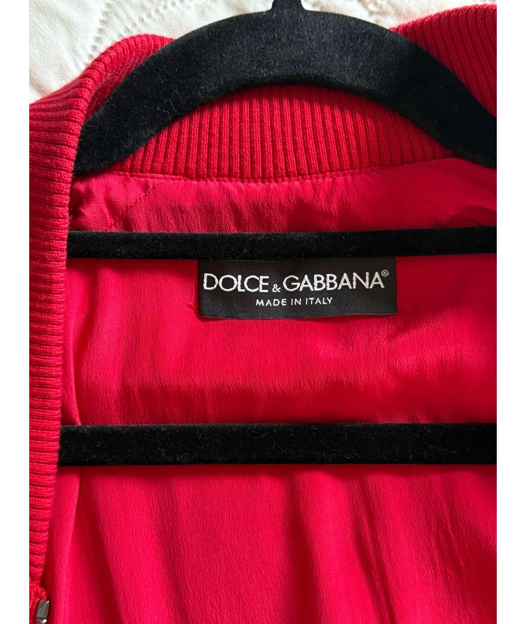 DOLCE&GABBANA Красная кружевная куртка, фото 3