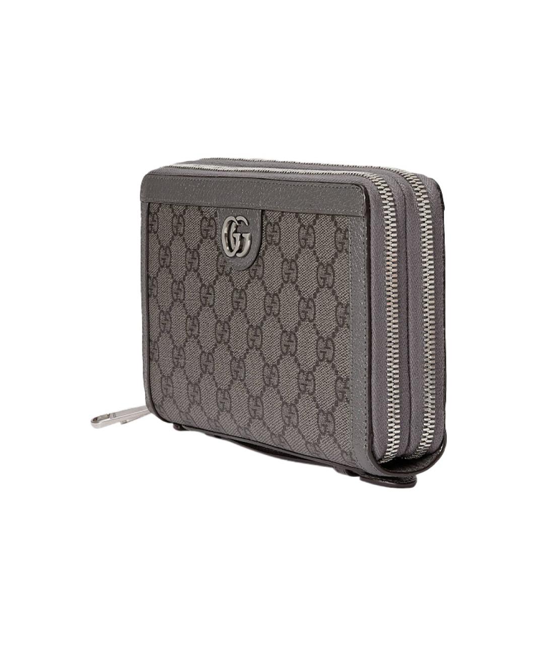 GUCCI Серая сумка с короткими ручками, фото 4