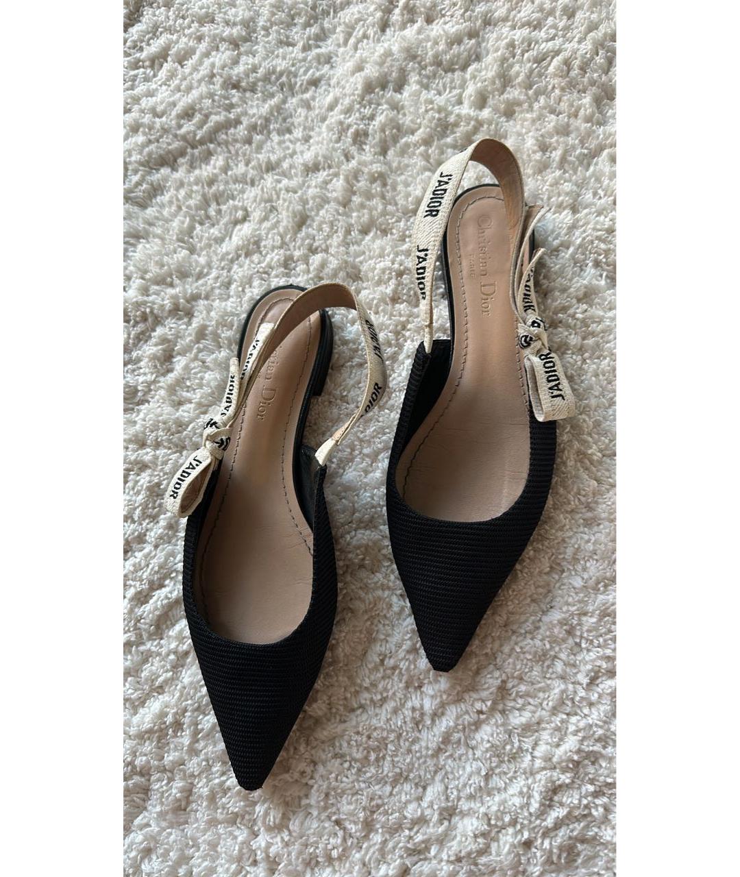 CHRISTIAN DIOR Черные балетки, фото 4