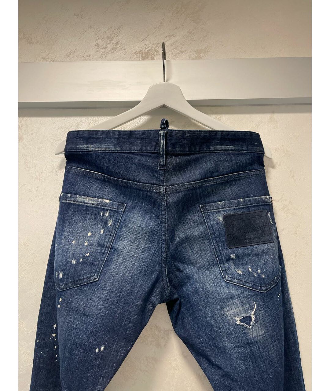 DSQUARED2 Синие хлопковые джинсы скинни, фото 3