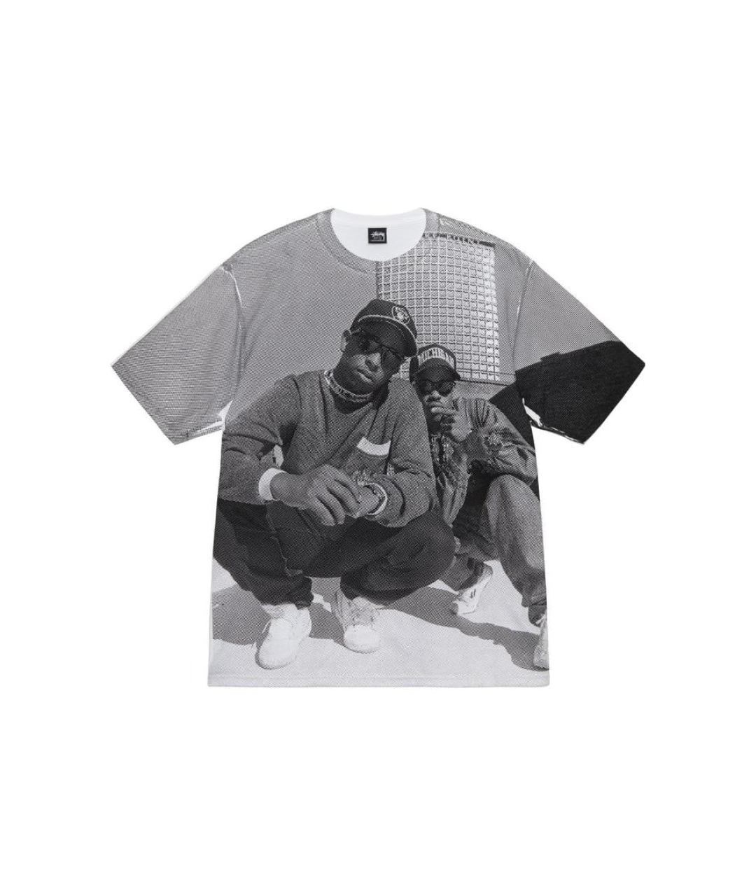 STUSSY Белая футболка, фото 1