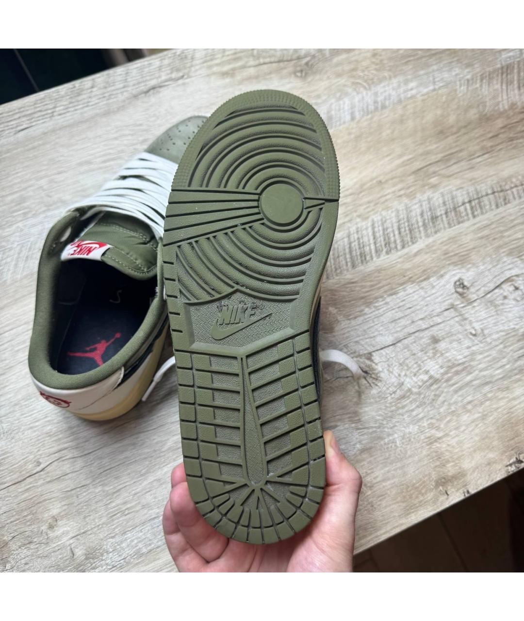 CACTUS JACK BY TRAVIS SCOTT Бежевые замшевые низкие кроссовки / кеды, фото 8
