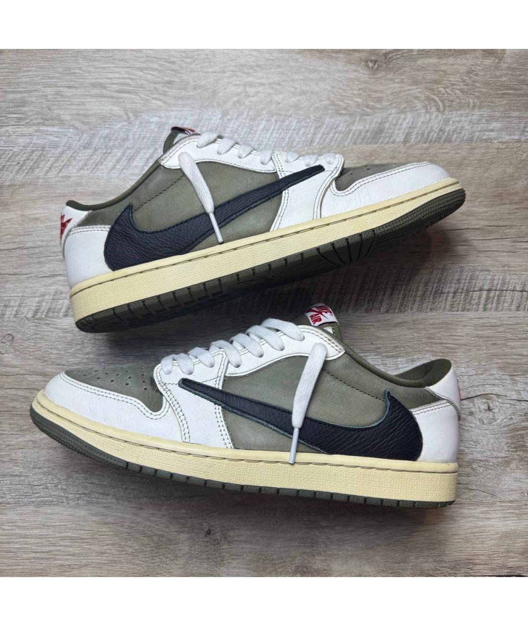 CACTUS JACK BY TRAVIS SCOTT Бежевые замшевые низкие кроссовки / кеды, фото 2
