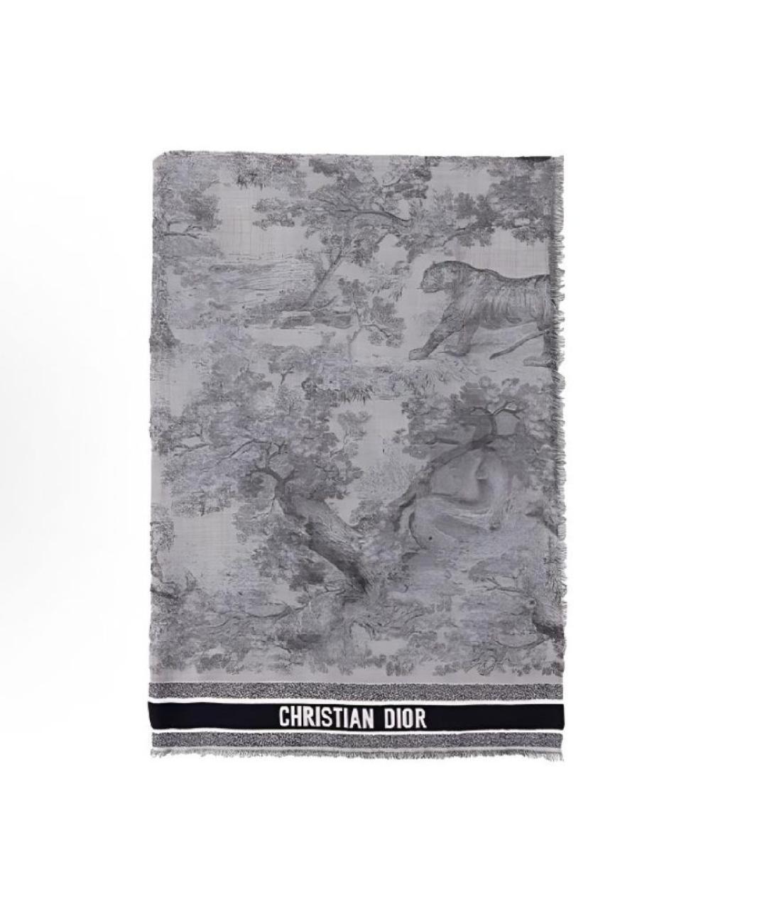 CHRISTIAN DIOR Шерстяной платок, фото 8