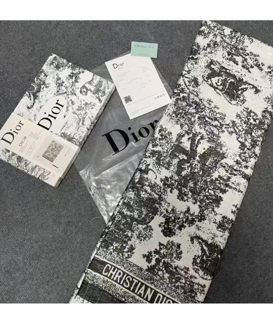 CHRISTIAN DIOR Шерстяной платок, фото 4