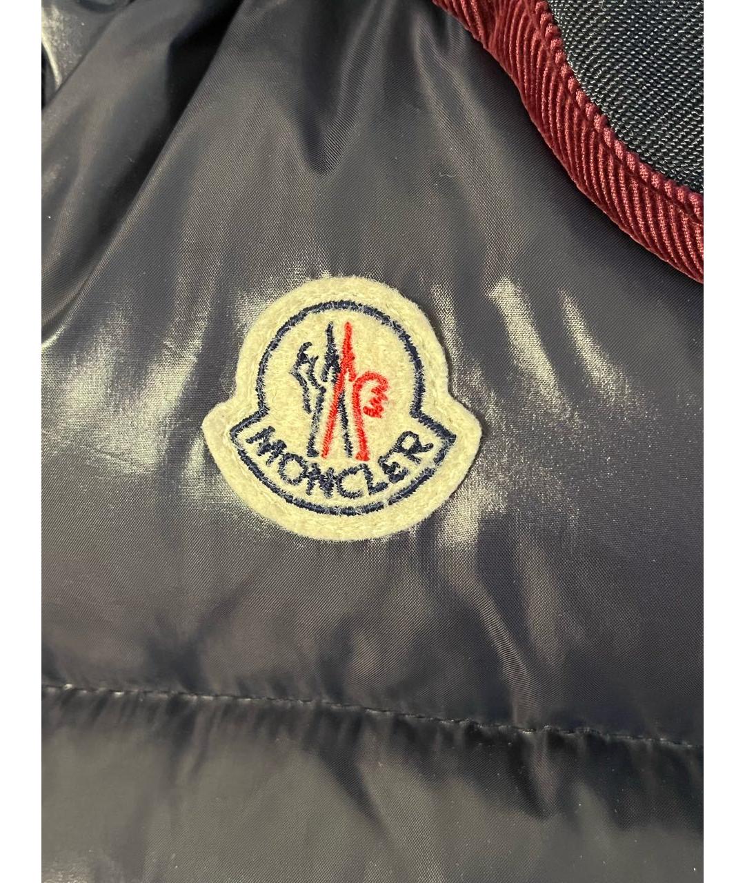 MONCLER Бордовый жилет, фото 6