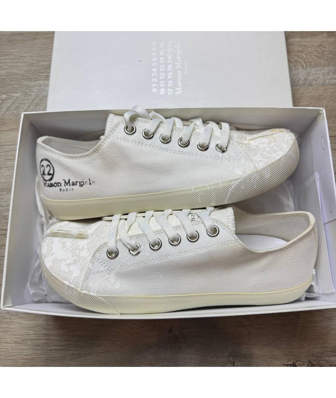 MAISON MARGIELA Белые кеды, фото 10
