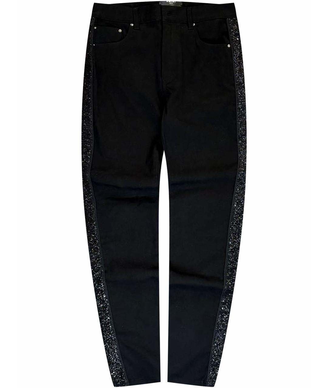AMIRI Черные хлопко-эластановые джинсы скинни, фото 1