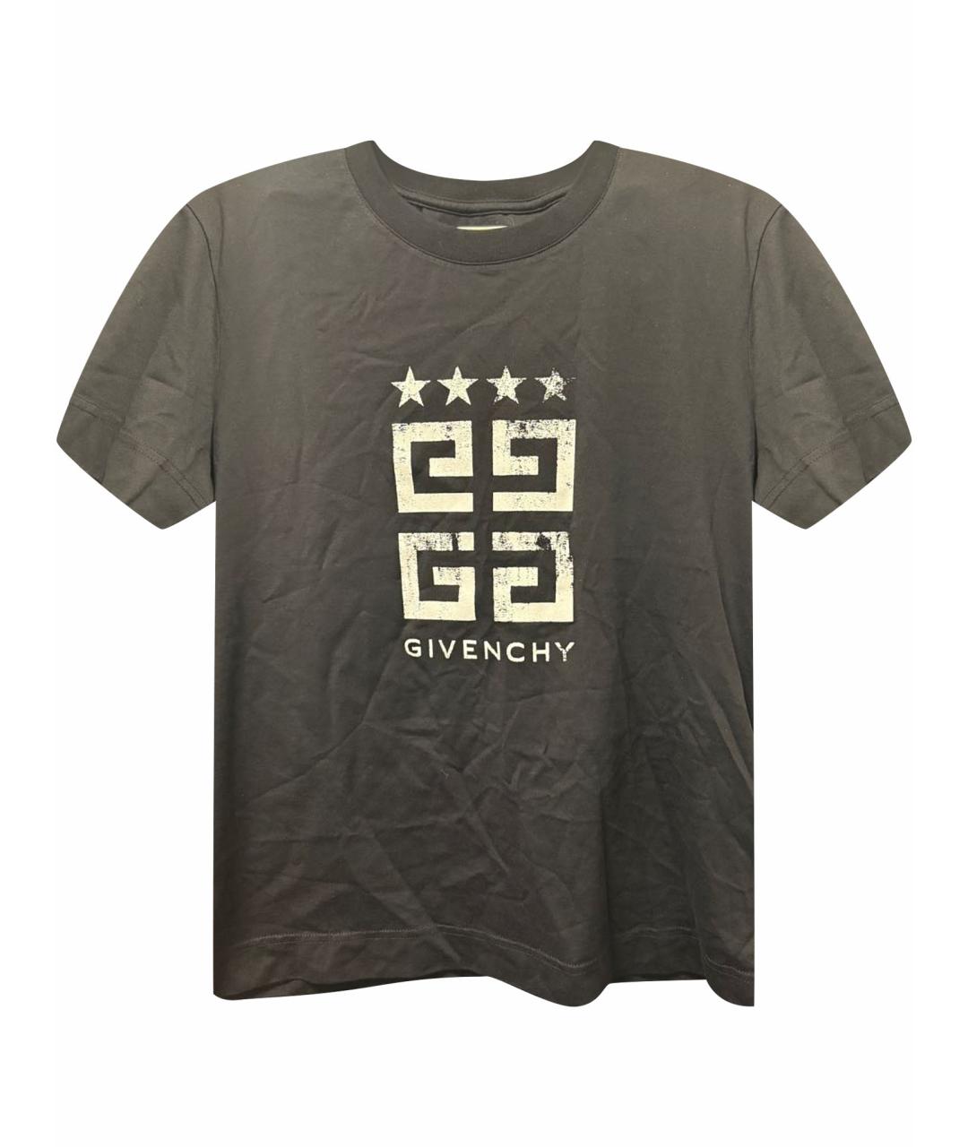 GIVENCHY Черная хлопковая футболка, фото 1