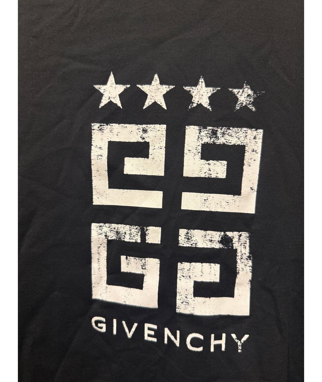 GIVENCHY Черная хлопковая футболка, фото 2