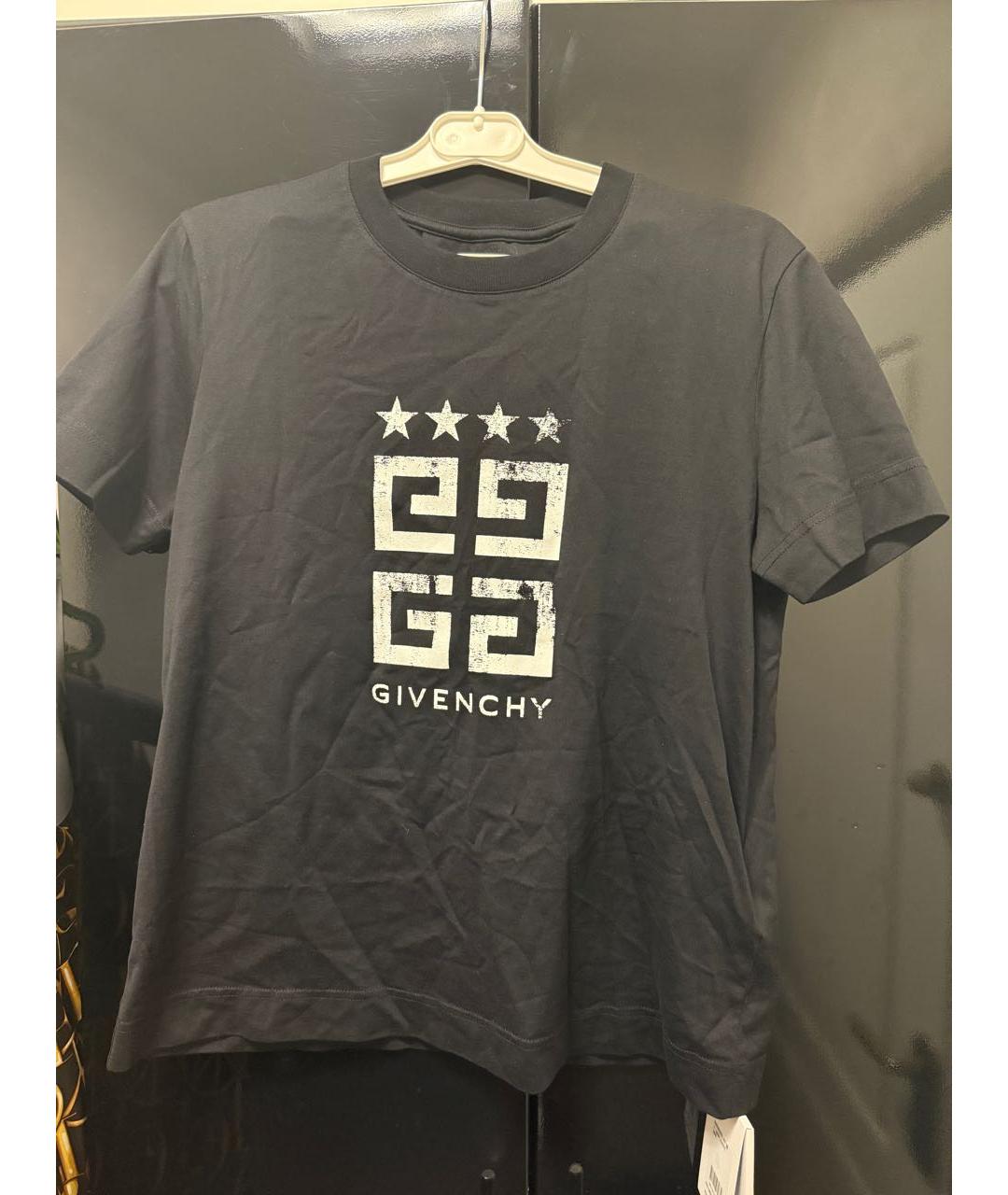GIVENCHY Черная хлопковая футболка, фото 6