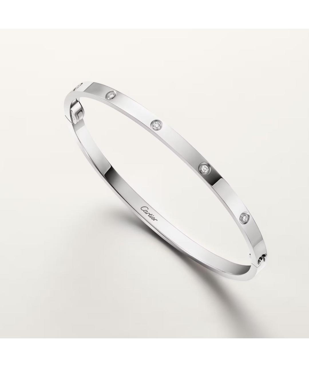 CARTIER Белый браслет из белого золота, фото 3