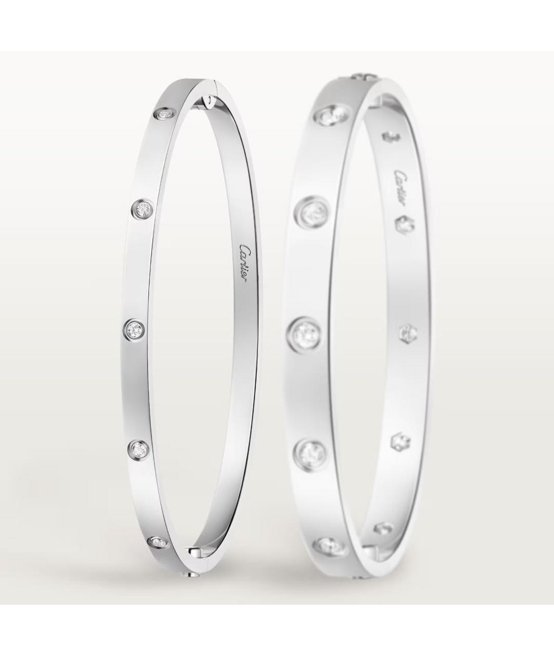 CARTIER Белый браслет из белого золота, фото 8